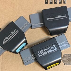 Decorative Border Punch Set - Black and Gray